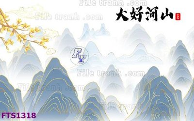 File in ấn File in tranh tường hiện đại FTS1318 chuyên nghiệp