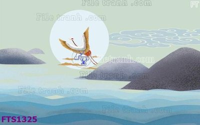 File gốc File in tranh tường hiện đại FTS1325 (in tráng gương) ốp tường