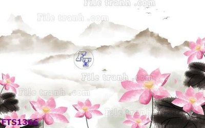 File gốc File in tranh tường hiện đại FTS1366 (in tráng gương) hiện đại