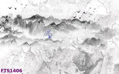 File tranh gốc File in tranh tường hiện đại FTS1406 (bản quyền) độc đáo