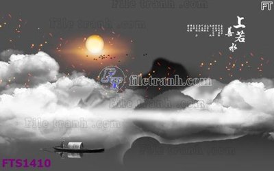 File tranh File in tranh tường hiện đại FTS1410 (bản gốc) in lụa dán tường