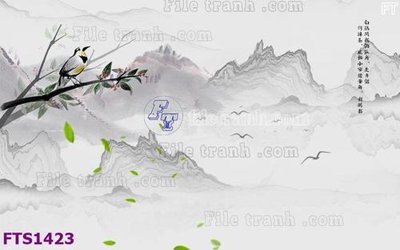 File tranh File in tranh tường hiện đại FTS1423 (gốc) in vải canvas