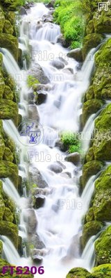 Download file gốc File in tranh tường hiện đại FTS206 (in lụa) hoa lá