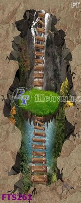 File in mica File in tranh tường hiện đại FTS261 (bản gốc) sắc sảo