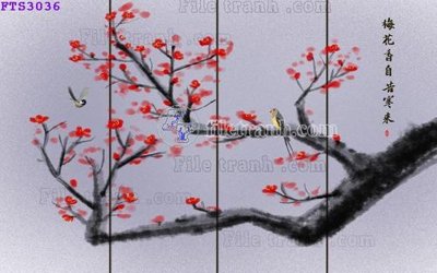 File gốc File in tranh tường hiện đại FTS3036 cho in ấn và thiết kế