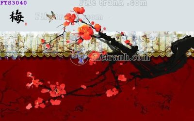 File tranh gốc File in tranh tường hiện đại FTS3040 (bản quyền) file PSD