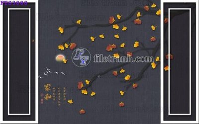 File gốc File in tranh tường hiện đại FTS3080 (cho in ấn) độc quyền