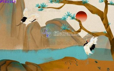 File in trần File in tranh tường hiện đại FTS3168 (bản gốc) phong cảnh