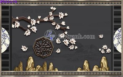 File in mica File in tranh tường hiện đại FTS3178 (bản gốc) làm vách ngăn