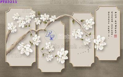 File ảnh File in tranh tường hiện đại FTS3211 (gốc) in poster