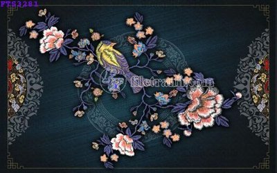 File gốc File in tranh tường hiện đại FTS3281 (in lụa) tranh phong thủy