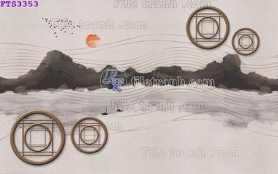 File gốc File in tranh tường hiện đại FTS3353 (trang trí) phòng trẻ em