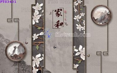 File tranh File in tranh tường hiện đại FTS3431 (gốc) chủ đề trừu tượng