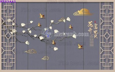 File gốc File in tranh tường hiện đại FTS3441 (in lụa) chi tiết cao