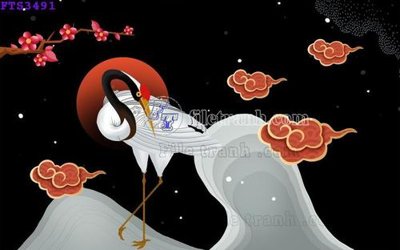 File gốc File in tranh tường hiện đại FTS3491 (in lụa) hoa văn cổ điển