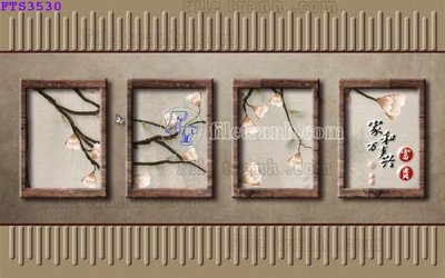 Tải file File in tranh tường hiện đại FTS3530 (PSD) cho in tranh 3D