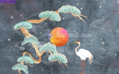 File gốc File in tranh tường hiện đại FTS3549 (in lụa) cao cấp