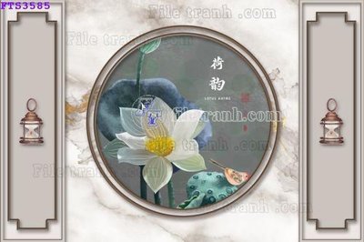 File gốc File in tranh tường hiện đại FTS3585 (in mica) làm bảng hiệu