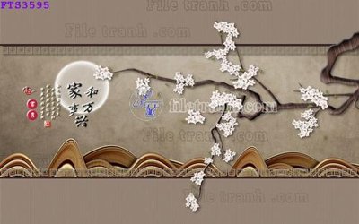 File ảnh File in tranh tường hiện đại FTS3595 (gốc) in backdrop sự kiện