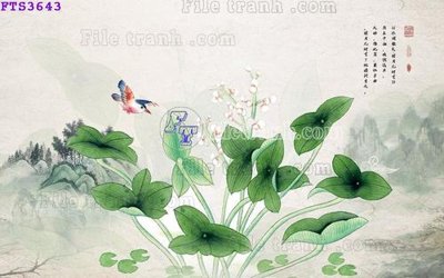 File gốc File in tranh tường hiện đại FTS3643 (in mica) làm bảng hiệu