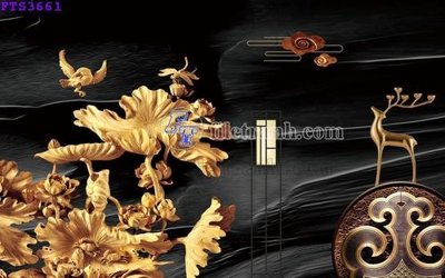 File tranh File in tranh tường hiện đại FTS3661 (gốc) in trên kính