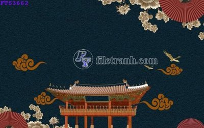 File in mica File in tranh tường hiện đại FTS3662 (bản gốc) sắc sảo