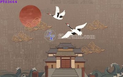 File gốc in ấn File in tranh tường hiện đại FTS3664 chuẩn màu CMYK