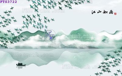 Ảnh gốc file in lụa File in tranh tường hiện đại FTS3722 chi tiết