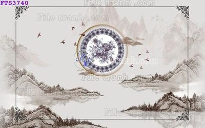 Tải file File in tranh tường hiện đại FTS3740 (gốc) làm file tranh quảng cáo