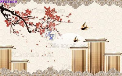 Download file File in tranh tường hiện đại FTS3809 (chuẩn in) chất lượng cao