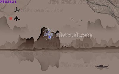 Download file File in tranh tường hiện đại FTS3821 (gốc) in mica đèn LED