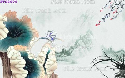 File tranh quảng cáo File in tranh tường hiện đại FTS3898 (download file gốc)