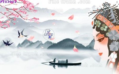 File gốc File in tranh tường hiện đại FTS3902 (cho in 3D) độc đáo