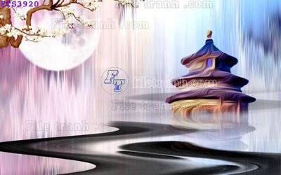 File in mica File in tranh tường hiện đại FTS3920 (bản gốc) sắc sảo