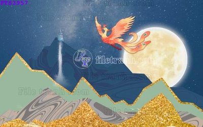 File gốc File in tranh tường hiện đại FTS3957 (phong cách) châu Âu