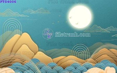 Tải file tranh gốc File in tranh tường hiện đại FTS4006 chất lượng cao