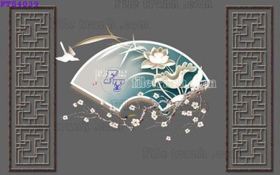 File gốc File in tranh tường hiện đại FTS4039 (in lụa) trang trí tường