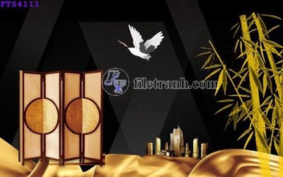 File in ấn File in tranh tường hiện đại FTS4111 (bản gốc) sắc nét