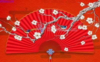 File in trần File in tranh tường hiện đại FTS4125 (bản gốc 3D) sống động