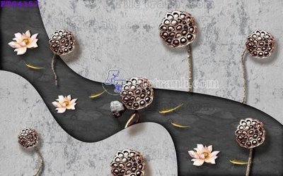 File in trần File in tranh tường hiện đại FTS4157 (file gốc) phong thủy