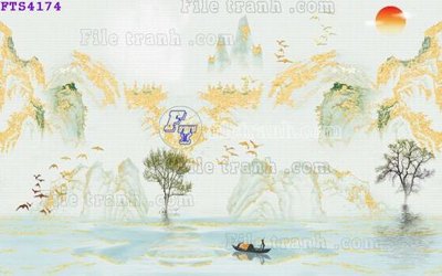 Tải file tranh gốc File in tranh tường hiện đại FTS4174 chất lượng cao