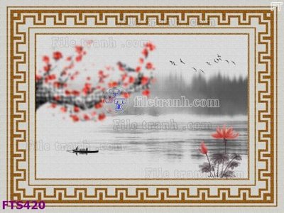 File gốc File in tranh tường hiện đại FTS420 (cho in ấn) độc quyền