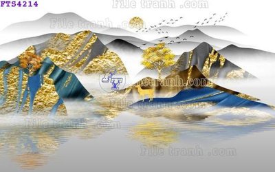 Tải file tranh gốc File in tranh tường hiện đại FTS4214 chất lượng cao