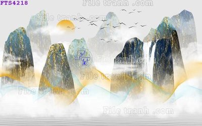 File ảnh File in tranh tường hiện đại FTS4218 (gốc) in standee