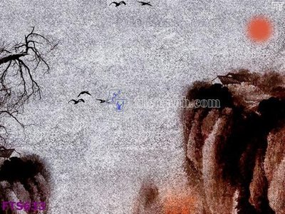 File gốc File in tranh tường hiện đại FTS633 (in lụa) tranh phong thủy