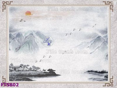 File gốc File in tranh tường hiện đại FTS802 (chuẩn CMYK) cho nhà in