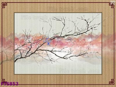 File tranh File in tranh tường hiện đại FTS853 (bản gốc) in lụa dán tường