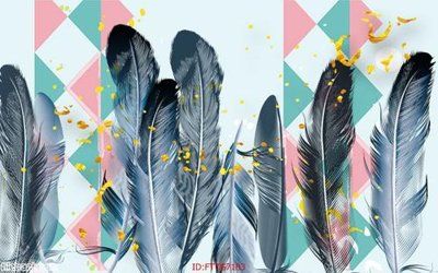 File in trần Tranh tường 3d tối giản hiện đại FTTG7103 (bản gốc) trời sao