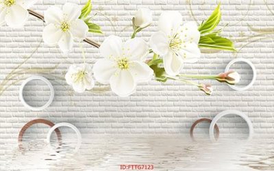 File in trần Tranh tường 3d tối giản hiện đại FTTG7123 (bản gốc) trời sao