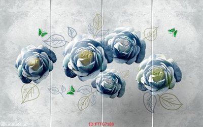 Ảnh gốc Tranh tường 3d tối giản hiện đại FTTG7188 (độ nét cao) in tráng gương